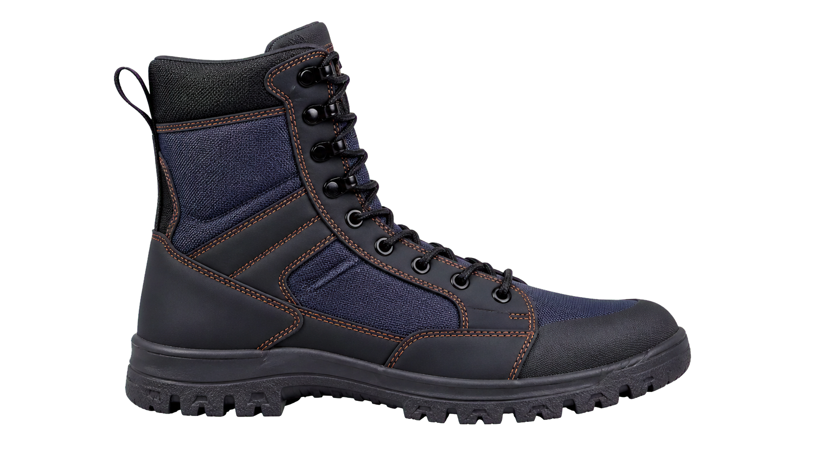 Solid-sole military field boot