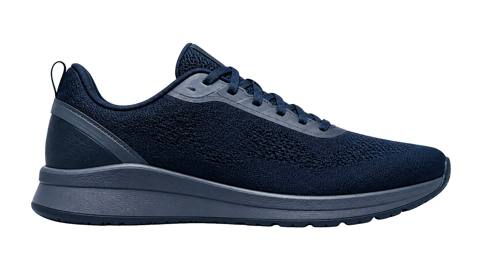 Solid-sole performance running shoe